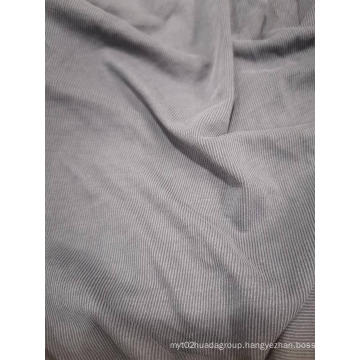 Knitted Modal Polyester sandwashed dyed 1x1 rib fabric